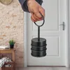 Ogranicznik do drzwi Relaxdays, z uchwytem, stal nierdzewna Podgląd zdjęcia produktu 3