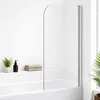 140x80 Duschabtrennung Badewannenaufsatz Faltwand Badewanne Produktbild-Vorschau 1