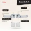 DOMINO Türgriff Drückergarnitur BB-Buntbart Set | Produktbild-Vorschau 7