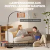 HOMCOM Stehlampe Wohnzimmer Stehleuchte mit Lampenschirm Produktbild-Vorschau 4