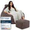 Dreamroots Bean Bag 90x90x100cm Beanbag Floor Chill Sack Anteprima dell’immagine prodotto 1