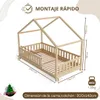 Crazy Pine Hausbett 140x200 cm – Kinderbett aus Naturholz – Produktbild-Vorschau 7