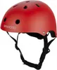 A red helmet with straps, shown from a front-diagonal angle against a white background. Produktbild-Vorschau