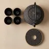 Gusseiserner Teekessel mit Sieb, Tassen und Untersetzer Produktbild-Vorschau 8