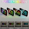 Digitaler Wecker mit dynamischem RGB-Licht, dimmbare Produktbild-Vorschau 4