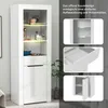 MODFU Vitrinen Bücherschrank Standvitrine Produktbild-Vorschau 5
