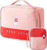 A pink and red medical organizer bag and a smaller matching pouch are shown against a white background. Náhľad obrázku produktu