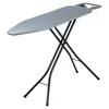 A gray ironing board with black legs on a white background. Náhľad obrázku produktu