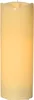 A tall, cream-colored LED candle with a flickering light at the top. Podgląd zdjęcia produktu