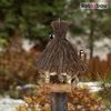 KOTARBAU® Mangiatoia Uccelli da Esterno Legno e Vimini Anteprima dell’immagine prodotto 2