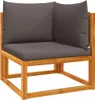 vidaXL 6-tlg. Gartensofa-Set mit Kissen Holz Akazie & Seil Produktbild-Vorschau 4