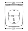 Toilettensitz kompatibel mit Duravit D-Code, WC Sitz aus Produktbild-Vorschau 8