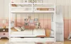 140x200cm Etagenbett mit Ausziehbett & Treppenregal, Hohe Produktbild-Vorschau 8