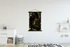 MuchoWow® Textilposter Muster - Gold - Schwarz 120x180 cm Produktbild-Vorschau 2