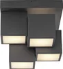 Plafonnier LED JUST LIGHT TETRIS, blanc chaud, 17 W, noir, Voir les images du produit 1