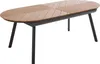 Rechteckiger ausziehbarer Gartentisch 220/280 cm Holzoptik Produktbild-Vorschau 5