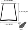 Magnetic Mobel 1 Paar (2 Stück) Tischgestell B70xH72 cm Produktbild-Vorschau 5