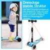 YOLEO Kinderscooter, Dreiradscooter mit LED Räder, 2-Rädern Produktbild-Vorschau 4