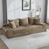 Cordsofa Khaki Sofa mit Schlaffunktion Hohe Rš¹ckenlehne Produktbild-Vorschau 12