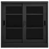 vidaXL Schrank mit Schiebetür Anthrazit 90x40x90 cm Stahl Produktbild-Vorschau 1