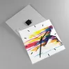 Wanduhr - Quadrat - Glasuhr - Run Streifen Spiel Grafik - Produktbild-Vorschau 2