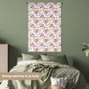 MuchoWow® Wandteppich Wandbehang Blumen - Blätter - Lila Produktbild-Vorschau 4