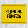Zehnundfünfzig Metallschild XXL Schild Blechschild Produktbild-Vorschau 7