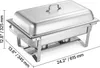 VEVOR set scaldavivande rettangolare 8,5 L (6 pezzi) Anteprima dell’immagine prodotto 8