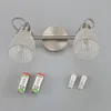 Lindby Bad-Wandleuchte Kara, 31 cm, 2-flg., Glas, IP44, G9 Produktbild-Vorschau 10