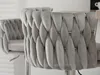 Designová barová židle KRISMAR - šedá / chrom Náhled obrázku produktu 3