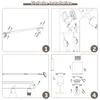 Diagrams showing the assembly steps for a light fixture. Anteprima dell’immagine prodotto
