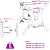 vidaXL Support TV mural 32-55 pouces écran Max VESA 400x400 Voir les images du produit 8