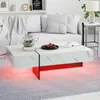 Table basse COSTWAY avec éclairage LED, table de salon Voir les images du produit 8