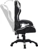 vidaXL Gaming-Stuhl mit RGB LED-Leuchten Weiß und Schwarz Produktbild-Vorschau 4
