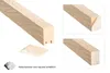 HEXIM 2,7m Lamellen MDF Holz - Lamellenwand Raumteiler Top Produktbild-Vorschau 5