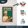 Blechschild 20x30cm Steak Restaurant Retro Metallschild Produktbild-Vorschau 3