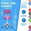 TRESKO® Taboret obrotowy z oparciem 150 kg Fioletowy | Podgląd zdjęcia produktu 2