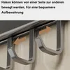 DE Aluminium  Hakenleiste Küche Küchenhalterung ohne Bohren Produktbild-Vorschau 5
