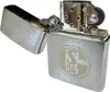 Zippo Schalke 04 Feuerzeug chrom satin Gravur Logo Produktbild-Vorschau 2