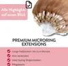 hair2heart Premium Microring Extensions Echthaar glatt - 25 Produktbild-Vorschau 3