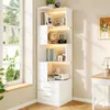 Armoire d'angle Flieks avec éclairage LED et 2 tiroirs, Voir les images du produit 1