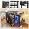 Hoogslaper 90x200 cm met opbergtrap, LED-verlichting en Productafbeelding-voorbeeld 6