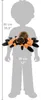 Wild Republic Kuscheltier Spinne 30 cm schwarz-braun-orange Produktbild-Vorschau 7