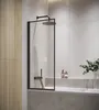 Badplaats Duschwand für Badewanne Medal 60 x 140 cm Schwarz Produktbild-Vorschau 1
