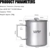Lixada 750ml titanový hrnek na kávu French press hrnec na Náhled obrázku produktu 9