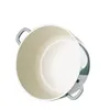 A top-down view of an empty pot with handles. Podgląd zdjęcia produktu
