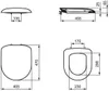 Ideal Standard WC-Sitz TIZIO mit Deckel, Scharniere Produktbild-Vorschau 2