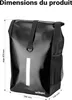 Wiltec Sacoche étanche pour porte-bagages noire – capacité Voir les images du produit 3