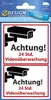 AVERY Zweckform ZDesign Hinweis-Etikett "Videoüberwacht" 1 Produktbild-Vorschau 1