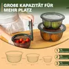 Lot de 3 bols Viwares avec couvercles empilables (6 pièces) Voir les images du produit 4